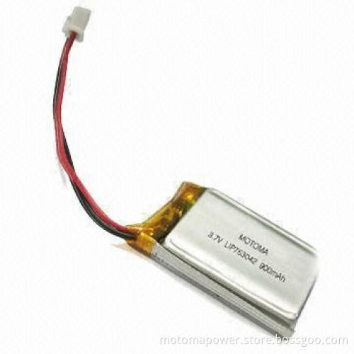 Li-polymer Rechargeable Battery with 3.7V Voltage and 900mAh Capacity, Customized Accepted